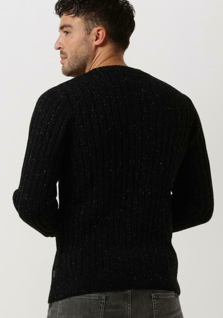 Schwarze DSTREZZED Pullover CREW NECK STRUCTURE NAPS - large