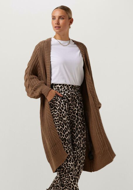 Braune Y.A.S. Strickjacke YASSANNE LS KNIT CARDIGAN - large