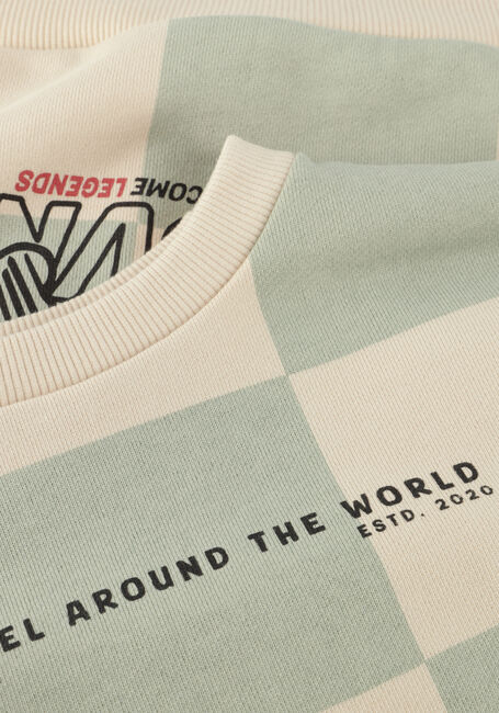 Mehrfarbige/Bunte DAILY7 Sweatshirt OVERSIZED SWEATER CHECK PRINT - large