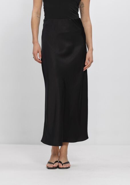 Schwarze NEO NOIR Maxirock VICKY HEAVY SATEEN SKIRT - large