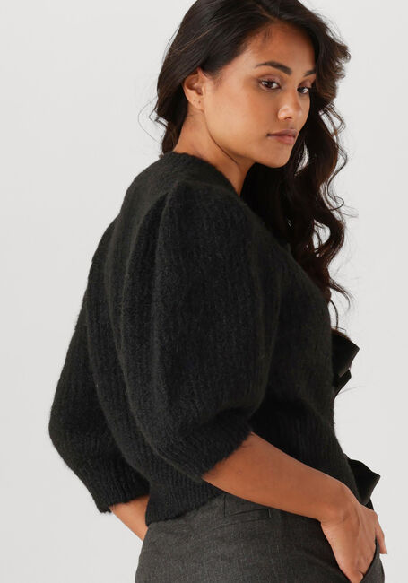 Schwarze CO'COUTURE Pullover CORALIE CC BOW RIB CARDIGAN - large