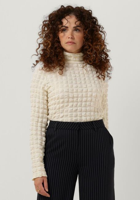 Weiße SELECTED FEMME Pullover MONIKA LS HIGH NECK TOP B - large