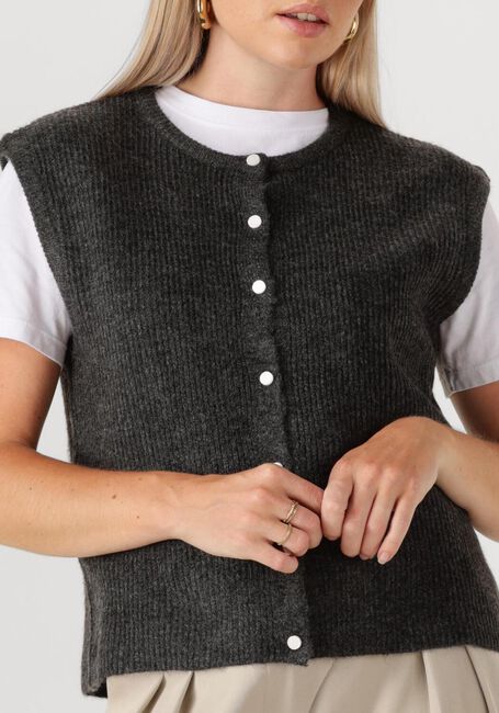 Dunkelgrau NEO NOIR Strickjacke EVEREST KNIT VEST - large
