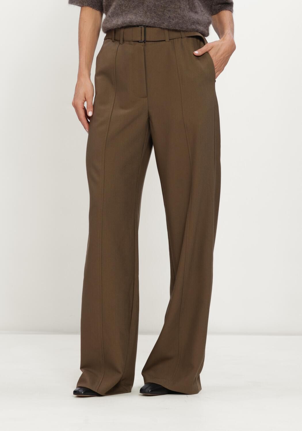 Olive CO'COUTURE Weite Hose AMIDACC BELT PANT - large