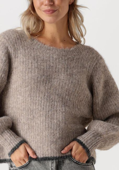 Graue CO'COUTURE Pullover CORALIECC BOW LS RIB KNIT - large