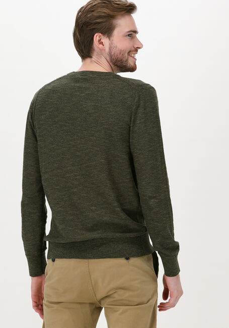 Dunkelgrün DSTREZZED Pullover TURTLE NECK CABLE STRUCTURE NA - large