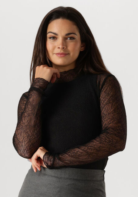 Schwarze GESTUZ Tops & T-shirts LAIAGZ LACE BLOUSE - large