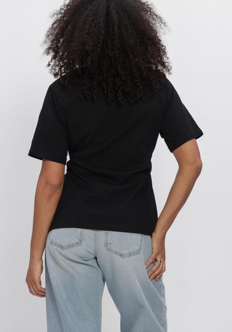 Schwarze MY ESSENTIAL WARDROBE Tops & T-shirts MWAPIR BELT TEE - large