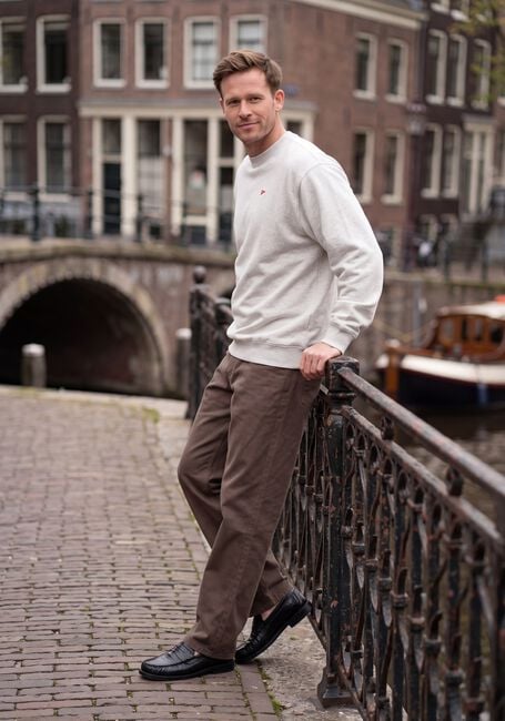 Braune FOR&Eacute;T Chino CLAY TWILL PANTS - large