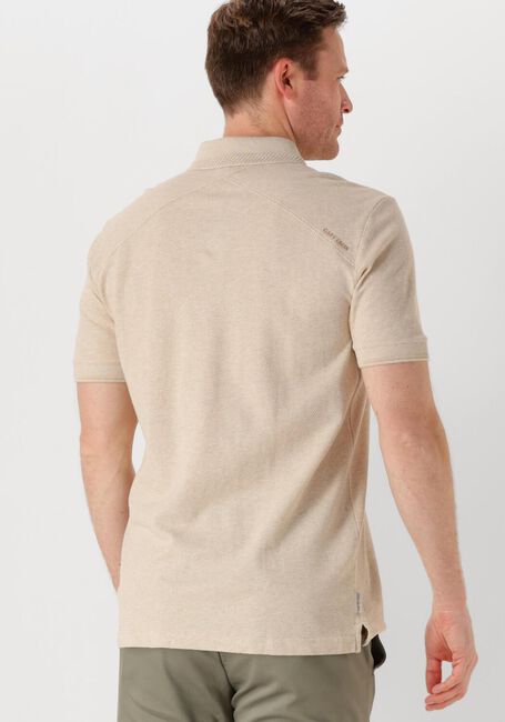 Sand CAST IRON Polo-Shirt SHORT SLEEVE POLO POPCORN JERSEY MELANGE - large