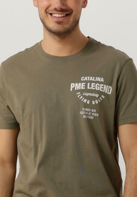 Grüne PME LEGEND T-shirt SHORT SLEEVE R-NECK PLAY SINGLE JERSEY - large