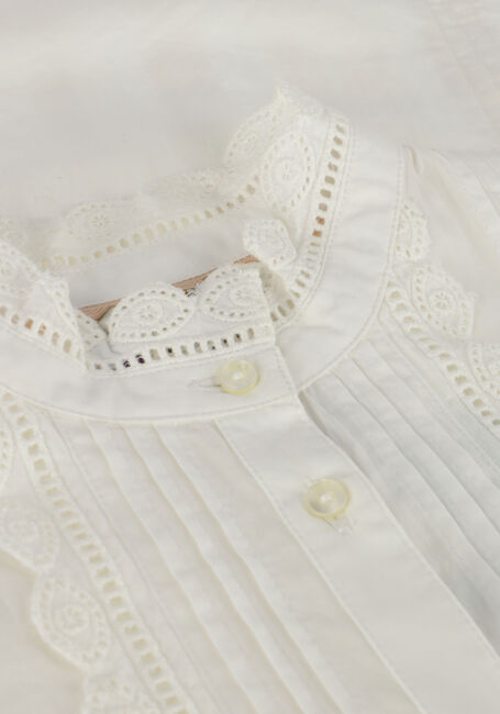 Nicht-gerade weiss SCOTCH & SODA Bluse LONG-SLEEVED BRODERIE ANGLAISE DETAIL SHIRT - large
