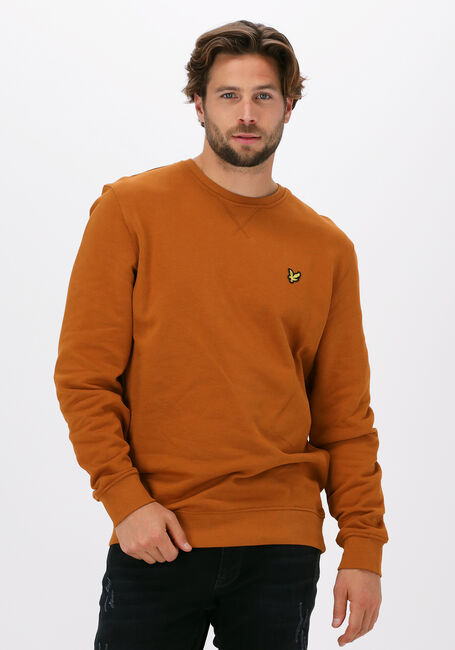 Orangene LYLE & SCOTT Pullover CREW NECK SWEATSHIRT - large