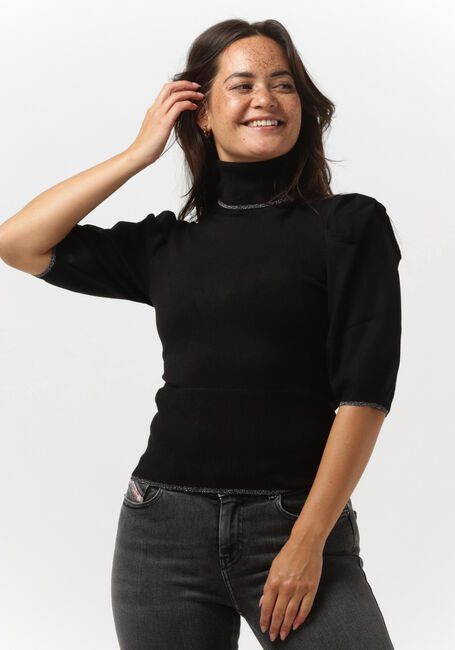 Schwarze LIU JO Rollkragenpullover ECS MAGLIA CIUSA M/C GLAM - large