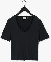 Schwarze ANOTHER LABEL T-shirt MAGNOLIA V-NECK T-SHIRT S/S