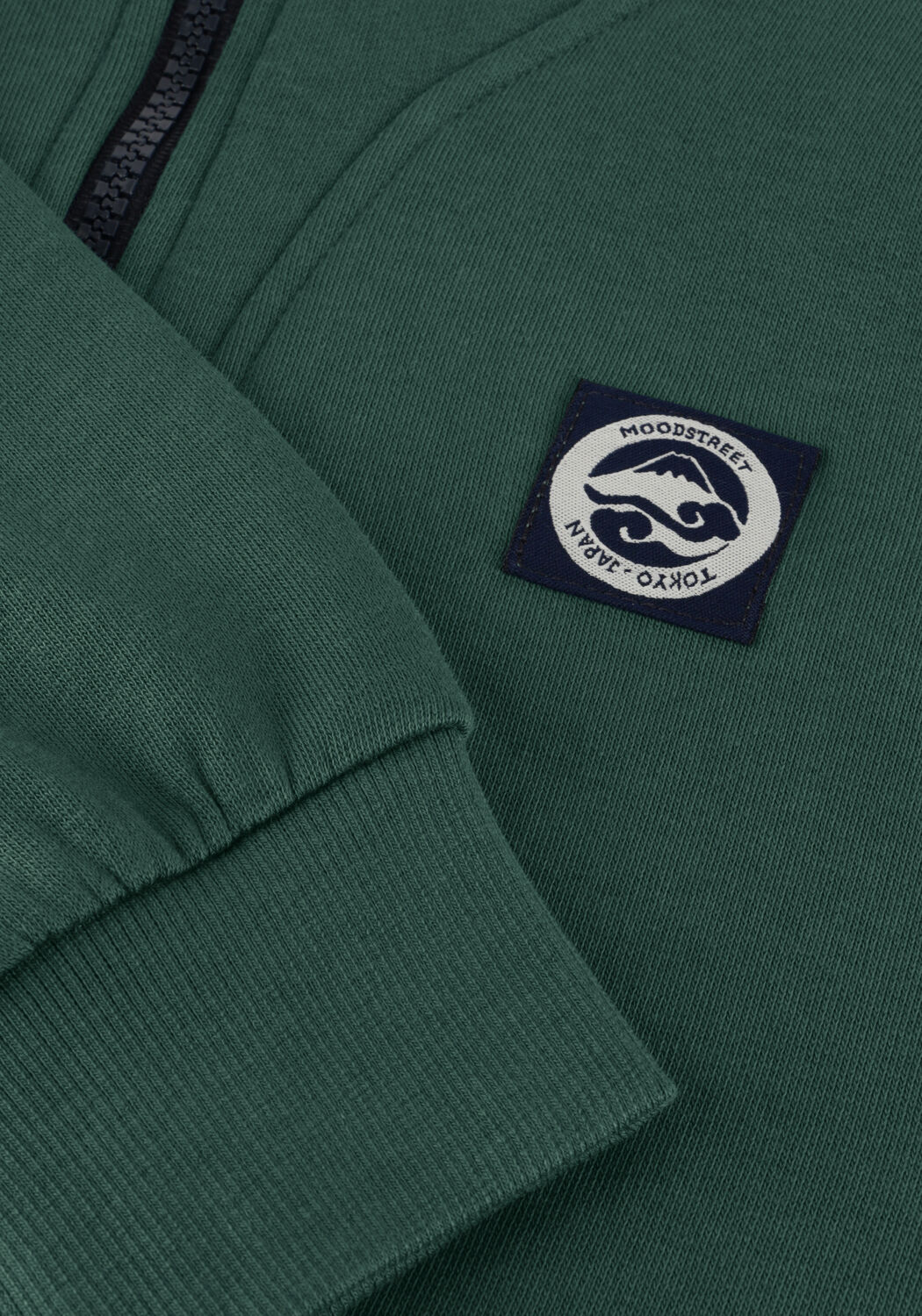 Dunkelgr&uuml;n MOODSTREET Pullover SUKI ZIP-UP SWEATER - large