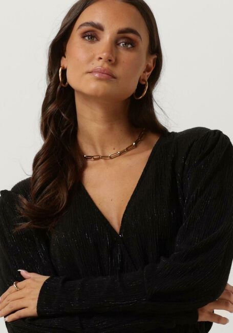 Schwarze ALIX THE LABEL Minikleid LADIES KNITTED GLITTER DRESS - large