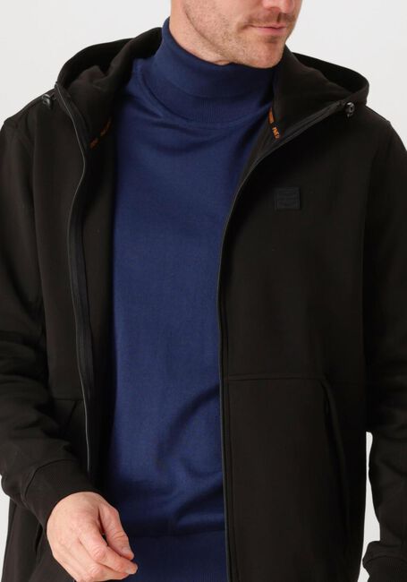 Schwarze PME LEGEND Strickjacke HOODED JACKET INTERLOCK - large
