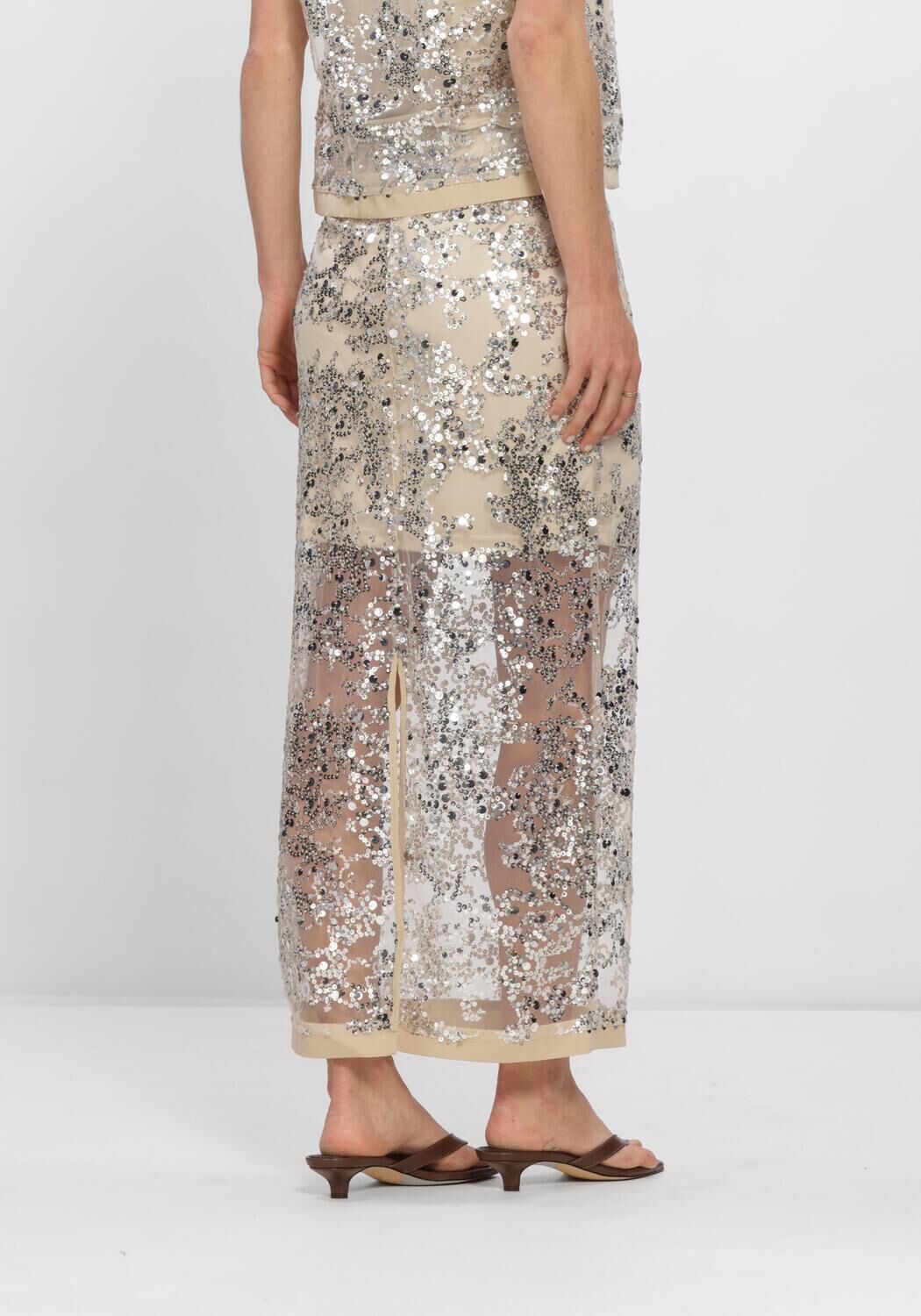 Silberne ROUGE EDIT R&ouml;cke ROULEONA HW ANKLE SKIRT - large