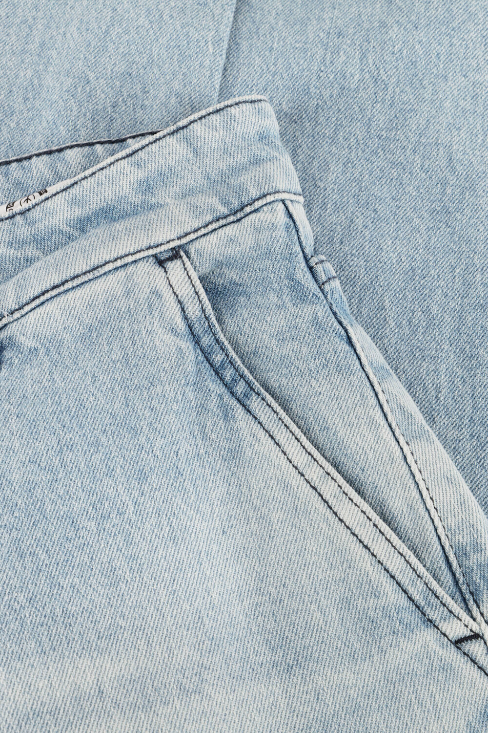 Hellblau BY-BAR Wide jeans SEN PANTS - large