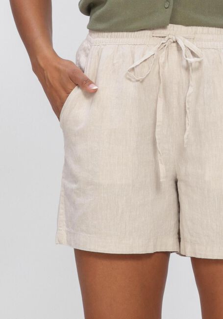 Beige SELECTED WOMEN Kurze Hose SLFLUISA-LINNIE LINEN BLEND SHORT - large