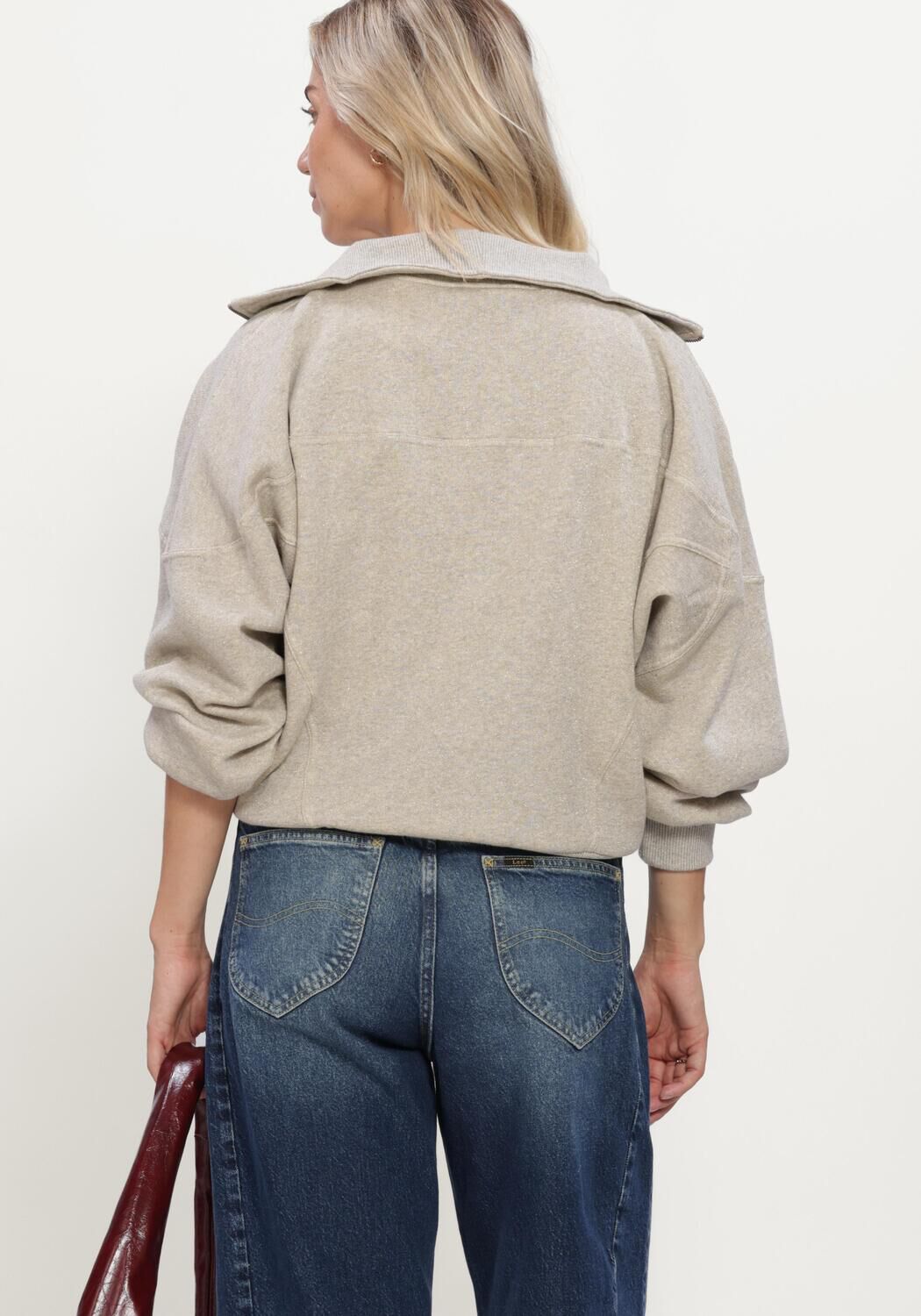 Sand BY-BAR Pullover ROOS SPARKLE SWEATER - large