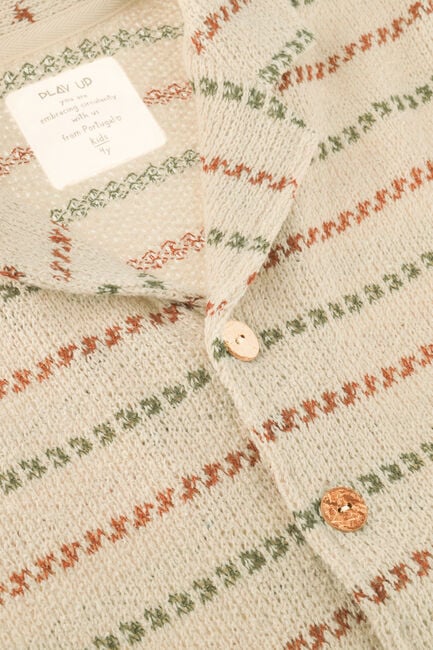 Mehrfarbige/Bunte PLAY UP Polo-Shirt STRIPED JERSEY SHIRT - large