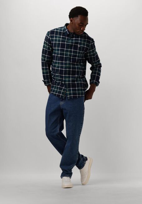 Blaue TOMMY JEANS Casual-Oberhemd TJM REG CHECK FLANNE SHIRT - large