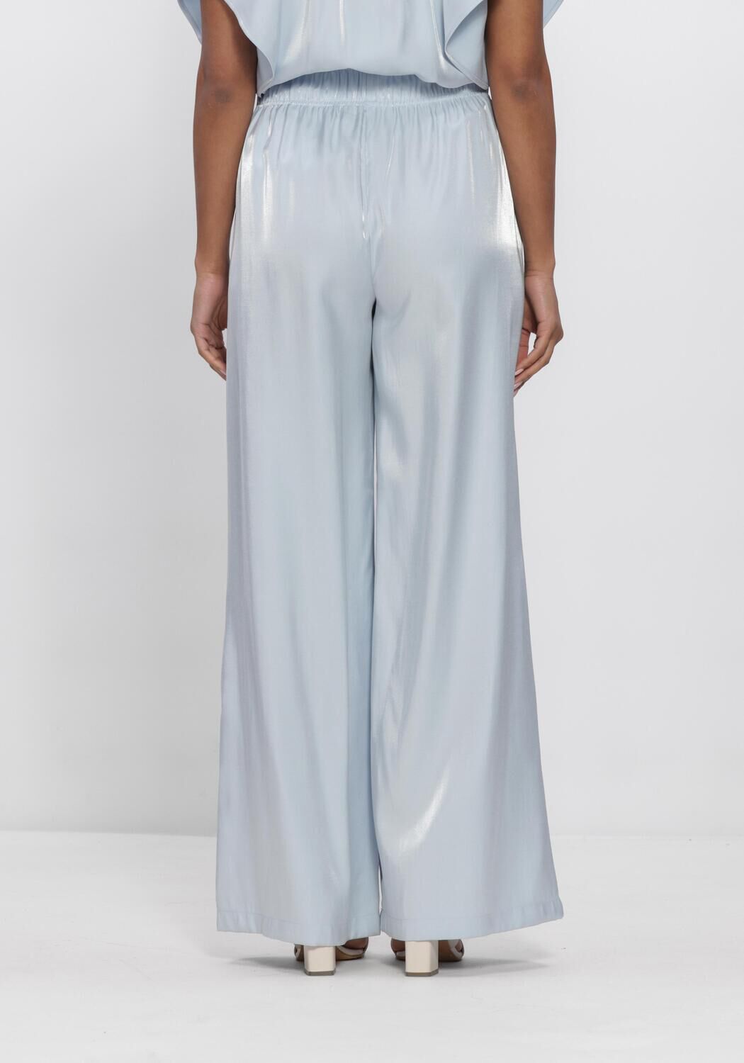 Blaue NUKUS Hose RUBI PANTS SHINY - large