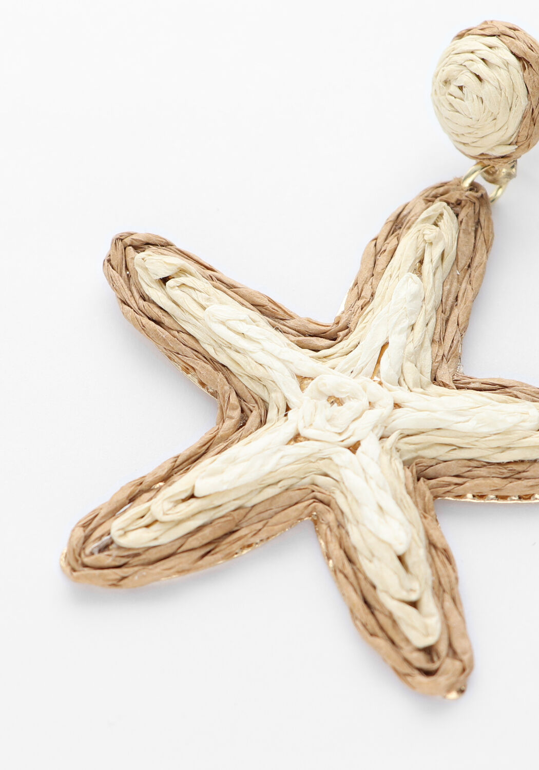 Beige NOTRE-V Ohrringe EARRING SEA STAR - large