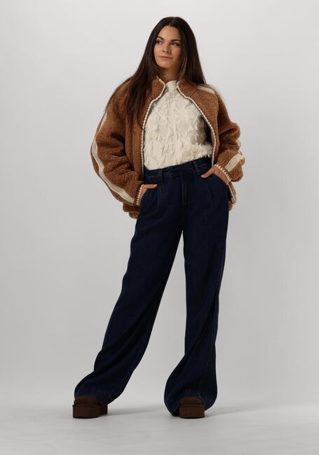 Cognacfarbene UGG Jack NIKIA CHROCHET FLUFF JACKET - large