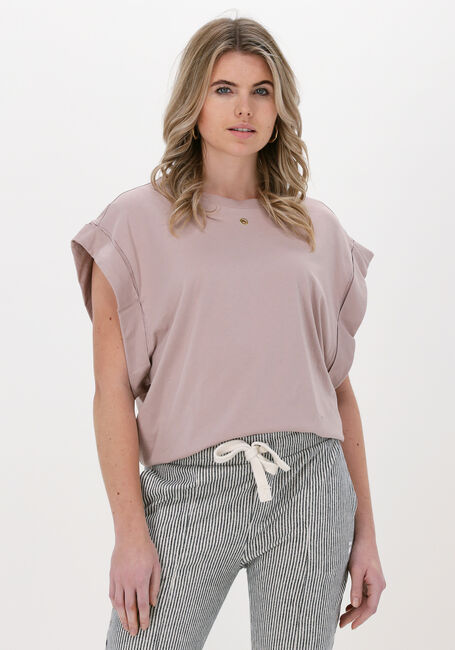 Taupe 10DAYS Top WIDE TEE EYELET - large