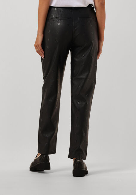 Schwarze ALIX THE LABEL Hose LOGO FO LEATHER PANTS - large