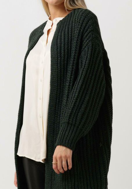 Grüne SIMPLE Strickjacke OLIVE KNIT-WO-22-3 - large