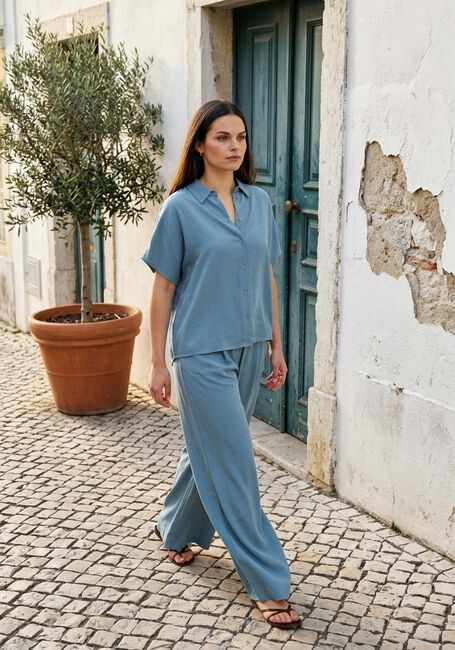 Hellblau BY-BAR Blusen BARLEY VISCOSE BLOUSE - large