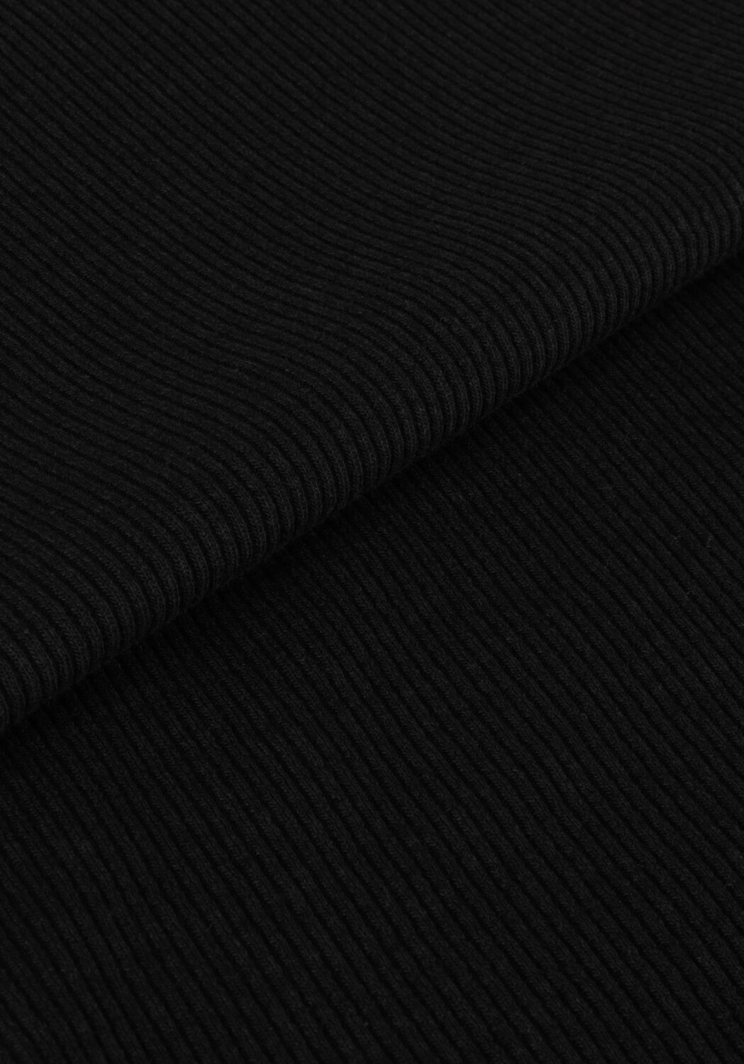 Schwarze CALVIN KLEIN Midikleid TAB RIB MOCK NECK LONG DRESS - large