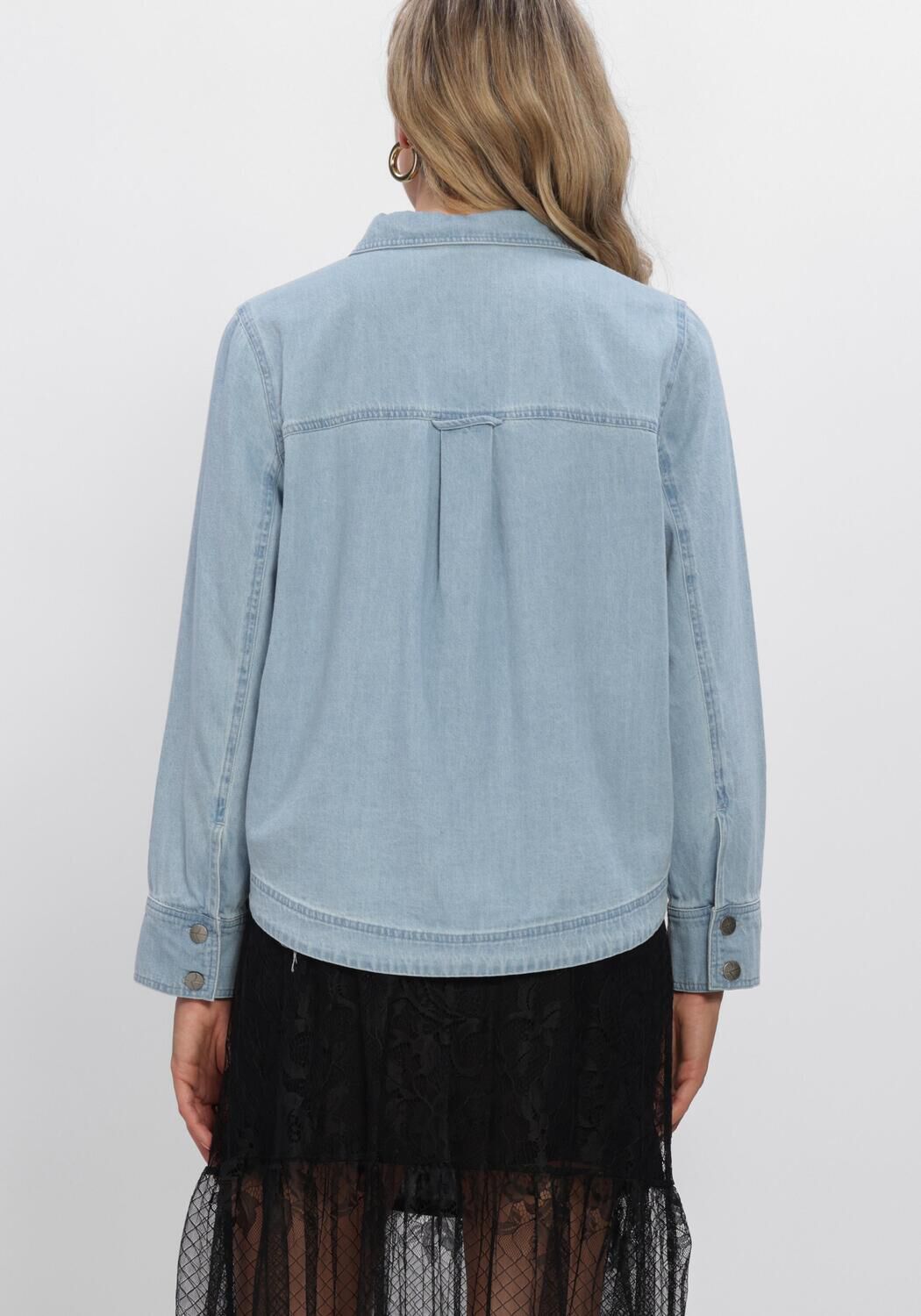 Blaue ROUGE EDIT Blusen ROUFRANCIE MAE L/S OVERSIZED - large