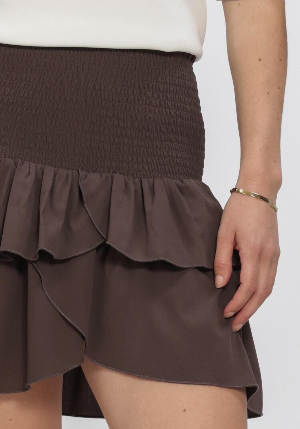 Braune NEO NOIR Minirock CARIN R SKIRT - large