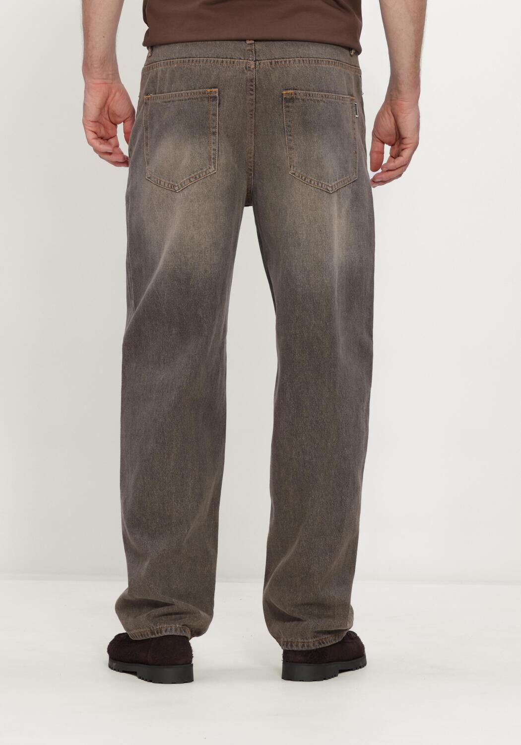 Braune WOODBIRD Wide jeans WBLEROY TOBI JEANS - large