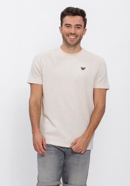 Beige PME LEGEND T-shirt TWO TONE TEXTURED STRIPE - large