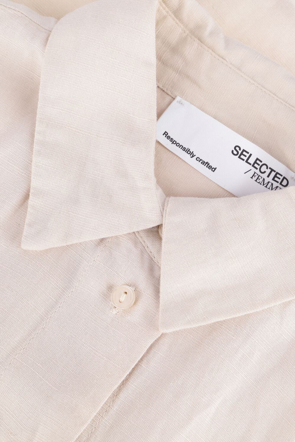 Sand SELECTED WOMEN Blusen SLFLENA LS - large