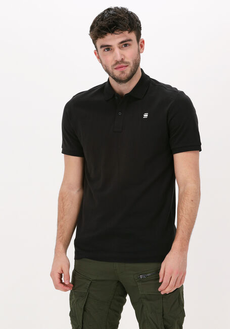 Schwarze G-STAR RAW Polo-Shirt DUNDA SLIM POLO S/S - large