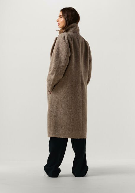 Taupe MINUS Teddy-Jacke SAIDIE VEGAN FUR COAT - large