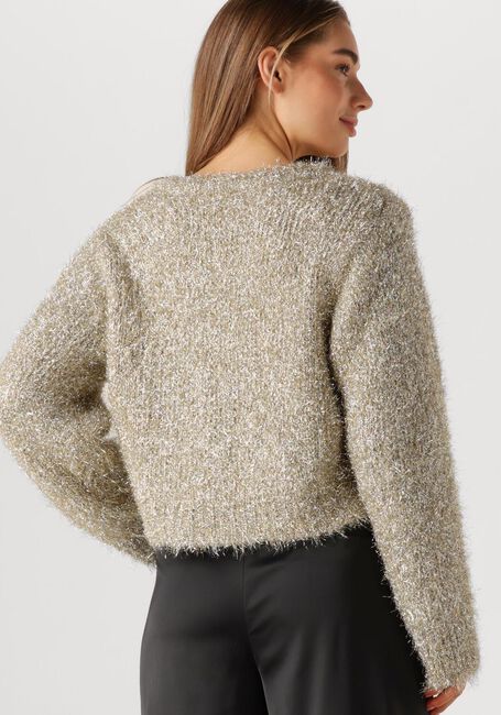 Goldfarbene KNIT-TED Strickjacke LYNN CARDIGAN - large