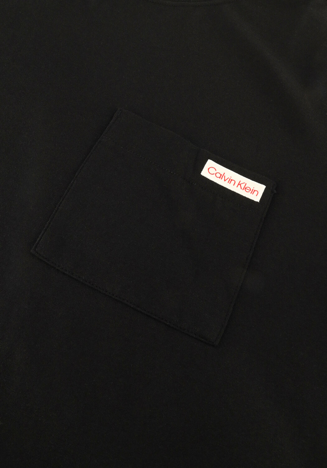 Schwarze CALVIN KLEIN T-shirt SS 20S JERSEY EASY COIN POCKET T - large