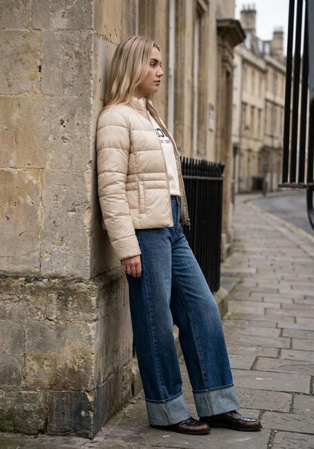 Beige BEAUMONT Wattierte Jack CIARA JACKET - large