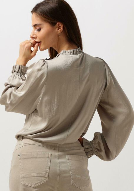 Grüne SUMMUM Blusen TOP PUFFY SLEEVES SILKY TOUCH - large
