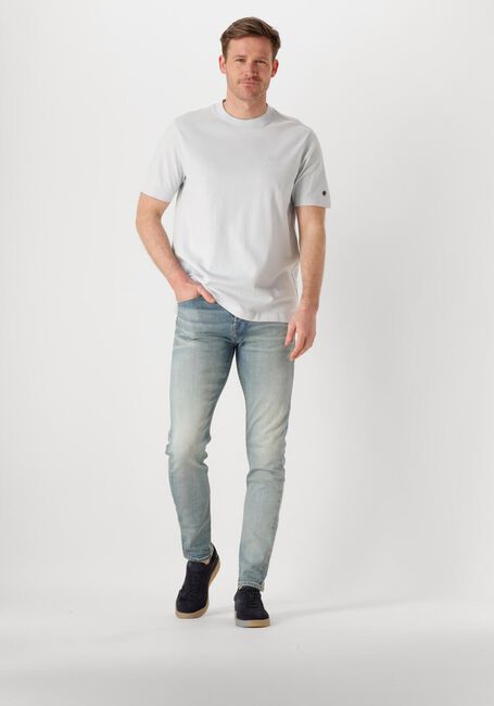 Hellblau CAST IRON T-shirt SHORT SLEEVE R-NECK REGULAR FIT INTERLOCK - large