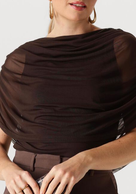 Braune NEO NOIR Top COTTUNA DRAPY MESH TOP - large