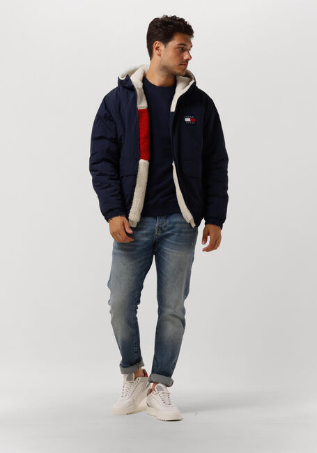 Mehrfarbige/Bunte TOMMY JEANS Jack TJM REVERSIBLE SHERPA JACKET - large
